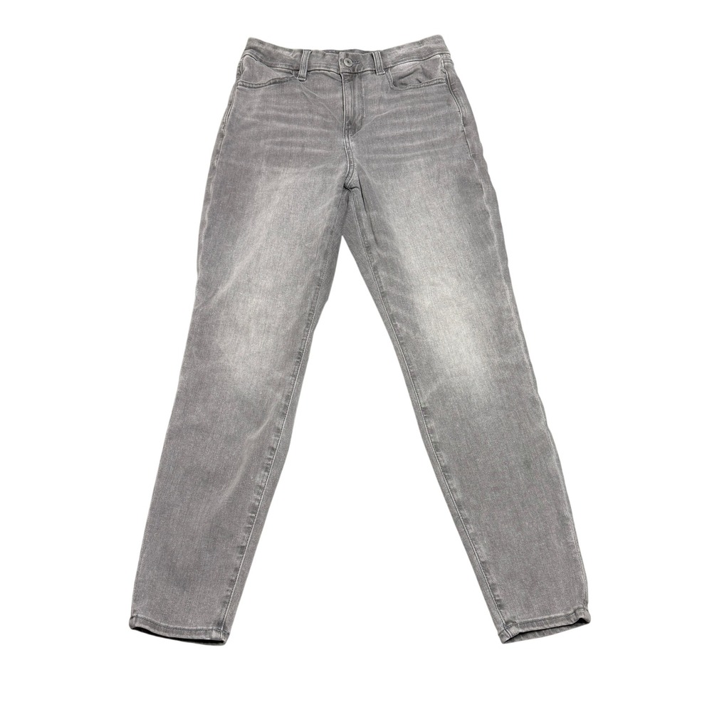 American Eagle Curvy Hi-Rise Jegging Womens 8 Short Grey Stretch Denim Jeans